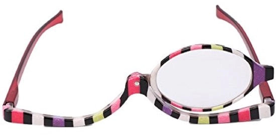 Sistema di protezione per la vista +1.5/+2.0/+2.5 - Sostenibile - Leggero - Design moda - Ideale per la make-up femminile - Lente rotante a 180 gradi
