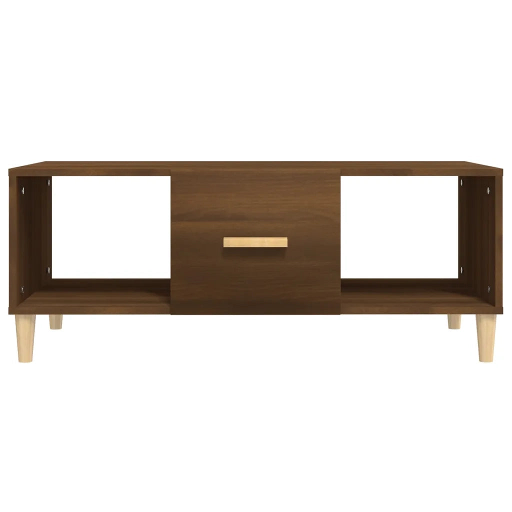 Tavolino salotto | Tavolino da caff¨¨ | Tavolino da Soggiorno Rovere Marrone 102x50x40 cm Legno Multistrato