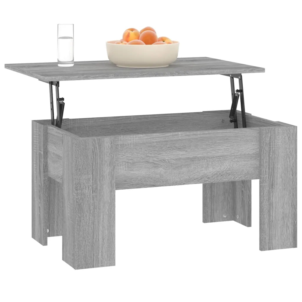 Tavolino da Salotto Grigio Sonoma 79x49x41 cm Legno Multistrato cod mxl 18546