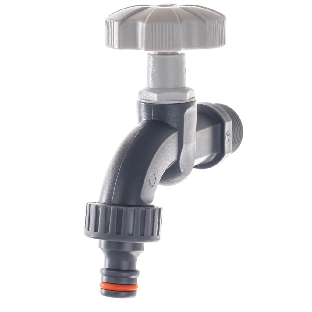 Rubinetto da giardino KADAX 3/4 per serbatoio di acqua piovana con valvola a barilotto.