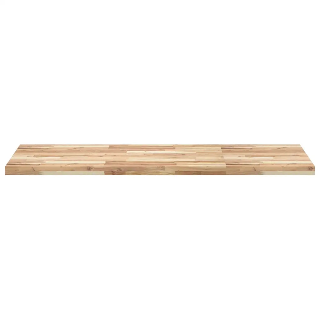 Piano Tavolo Rettangolare 120x60x4cm Legno Massello di Acacia