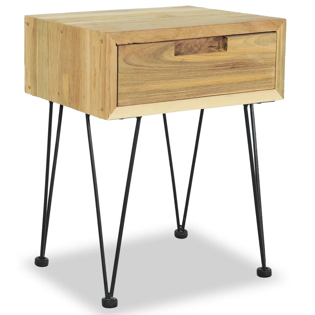 Comodini 2 pz 40x30x50 cm in Legno Massello di Teak 3057527