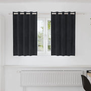 Tende oscuranti 2 pcs Nero 140 x 140 cm Velluto 4107163