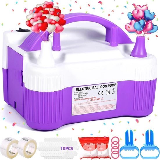 Pompa a palloni elettrica portatile 600W - Modalità automatica e semiautomatica per eventi festivi