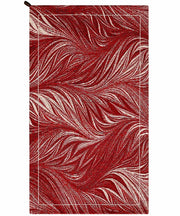 Tappeti Arredo DALLAS ROSSO rosa disegno moderno con foglie felce, multiuso lavabile antiscivolo cm.65x110 (Coppia)