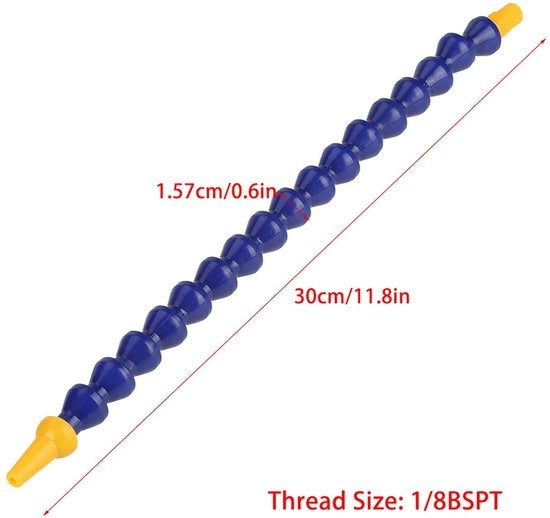 Set di tubi di raffreddamento da 10 pezzi - Materiale plastico flessibile - Duraturo - Leggero - Facile da installare - Adatto per macchine CNC - Tubo di raffreddamento per liquido refrigerante