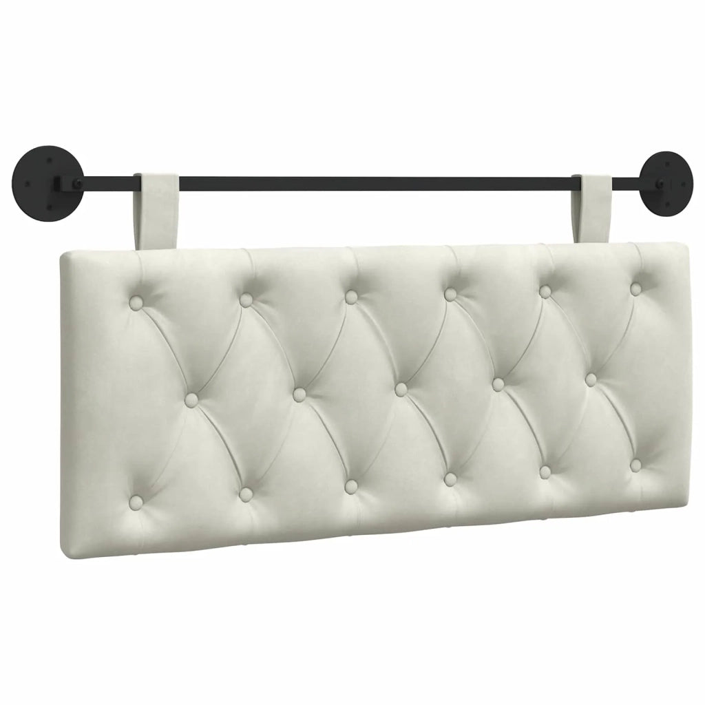 Testiera sospesa Con luce LED Crema Velluto