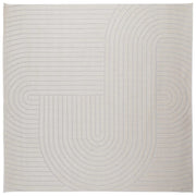 Tappeti per area | Tappeti a zone Quadrato PALMERAS Crema 120 x 120 cm