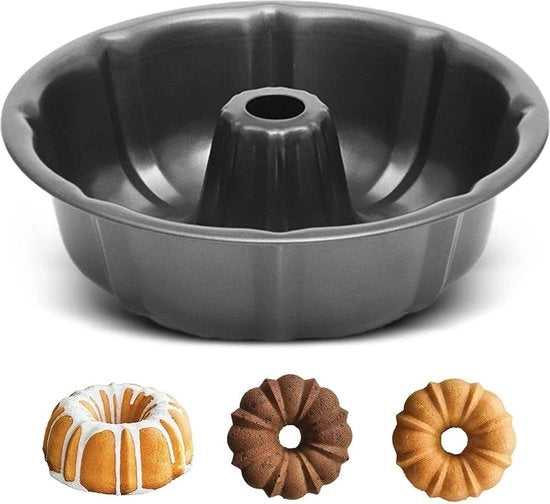 Tin per torta a forma di anello in acciaio inossidabile antiaderente e impermeabile, diametro 24cm/9.45in
