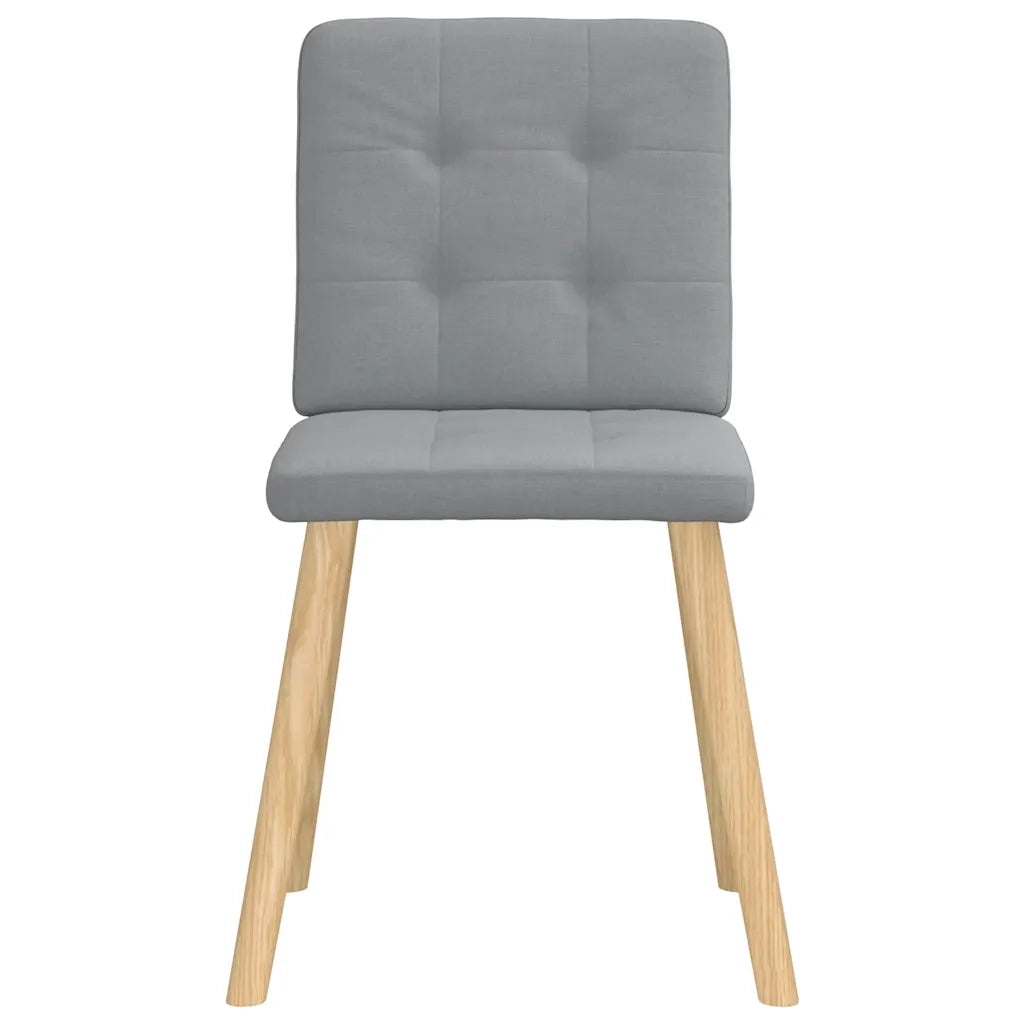 Sedie da Pranzo 2 pz Grigio Chiaro in Tessuto 4101068