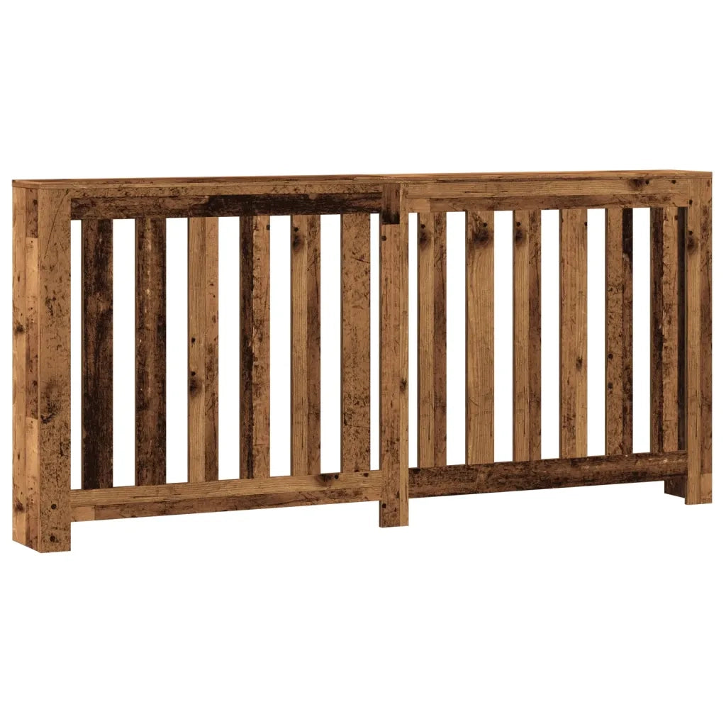 vidaXL Copertura Termosifone Legno Antico 175x20x82 cm in Multistrato