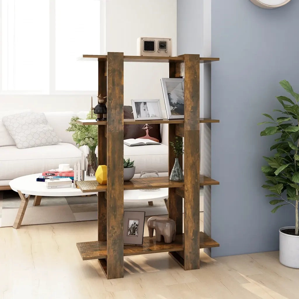 Libreria/Divisorio Rovere Fumo 80x30x123,5 cm 813575