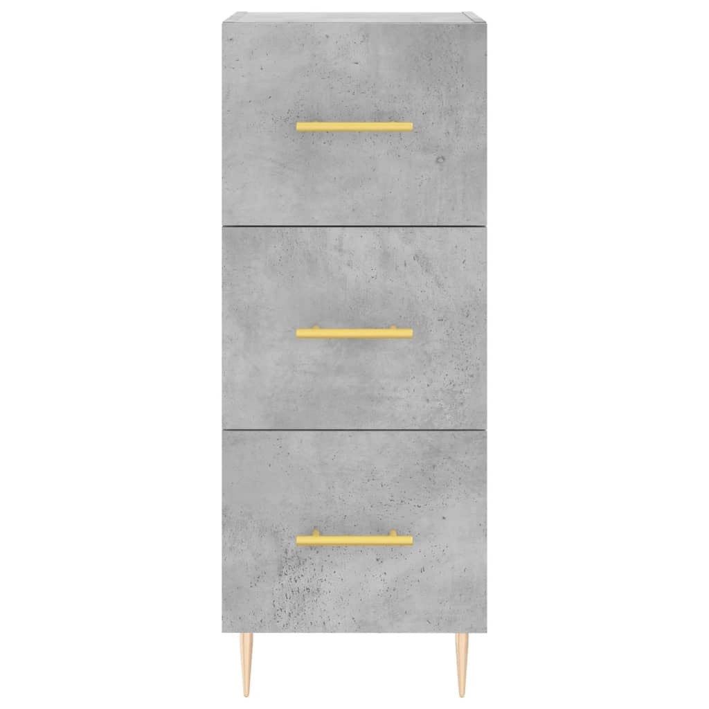 Buffet credenza cassettiera mobiletto mobile contenitore organizer cucina soggiorno salotto alto 34,5 x 34 x 180 cm legno ingegnerizzato grigio 02_0034412