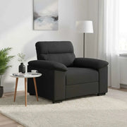 Divano Sedia-Poltrona Nera 100x81x84 cm in Tessuto