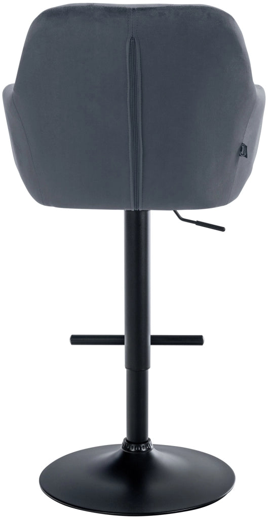 Barhocker Natoma Samt schwarz