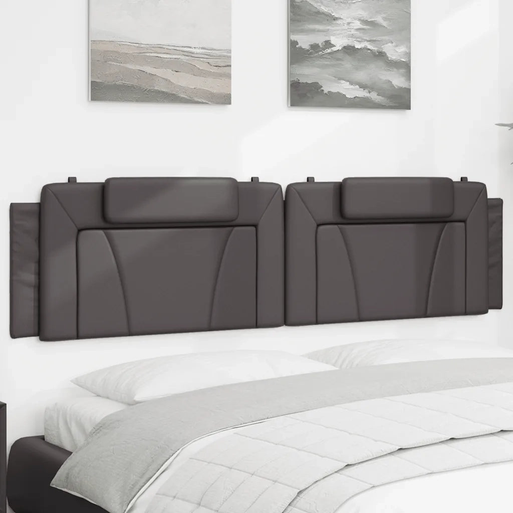 Cuscino Testiera Viana Grigio 200 cm in Similpelle CFW9110380