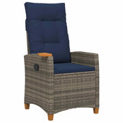 Poltrona reclinabile con tavolino 62 x 64 x 112 cm polyrattan CFW6272355