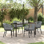 Set da Pranzo per Giardino 5 pcs Antracite 3379361