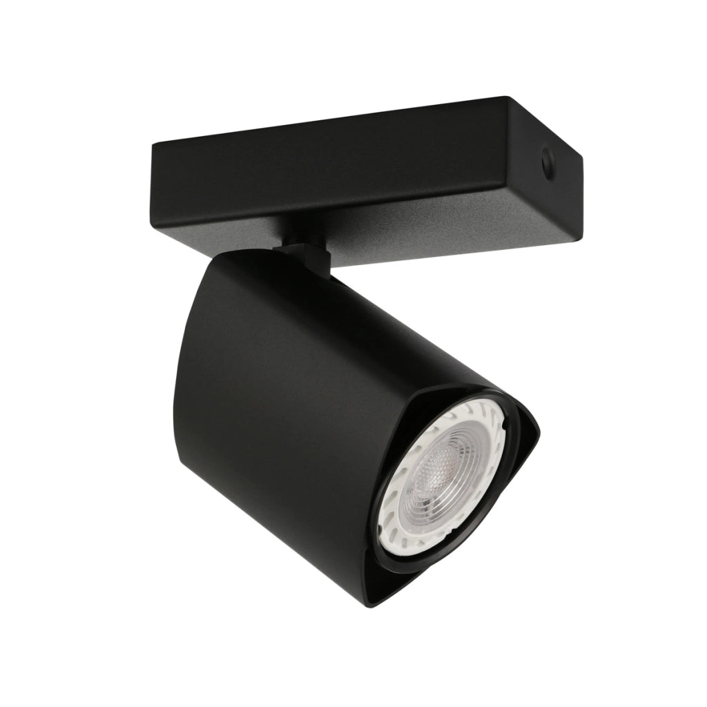 Faretto soffitto moderno nero orientabile GU10 35W Italux