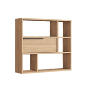 Mensola da parete in legno "Calvin" - 90 x 22 x 81 cm - Marrone