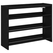 Scarpiera | Mobile per scarpe Nera 80x25x62 cm in Legno Multistrato
