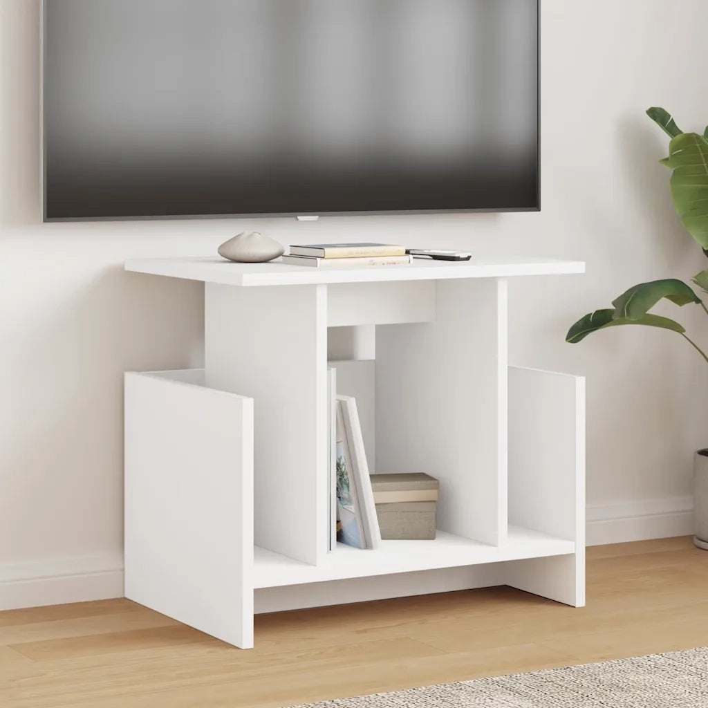 Supporto TV 2 pcs Bianco 50 x 35 x 45 cm Legno multistrato
