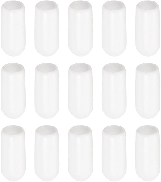 Pacchetto di 20 Eindkappen in gomma - Protezione per viti e bulloni - Diametro interno 8mm - Materiale resistente - Isolamento e protezione contro la ruggine - Cuffie di gomma