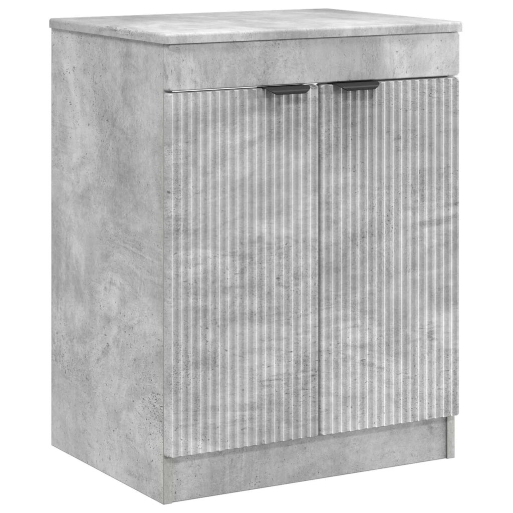 Set di mobili per il bagno Grigio Cemento Legno ingegnerizzato 3404207