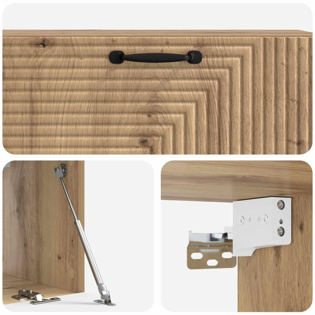 Mobile Porta TV da Muro Rovere Artigianale 98 x 31 x 30 cm