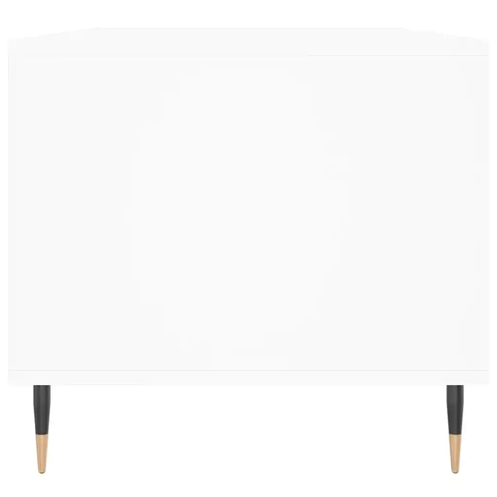 Tavolino da Salotto-Tavolino da soggiorno-Tavolo Bianco 90x49x45 cm in Legno Multistrato 797519