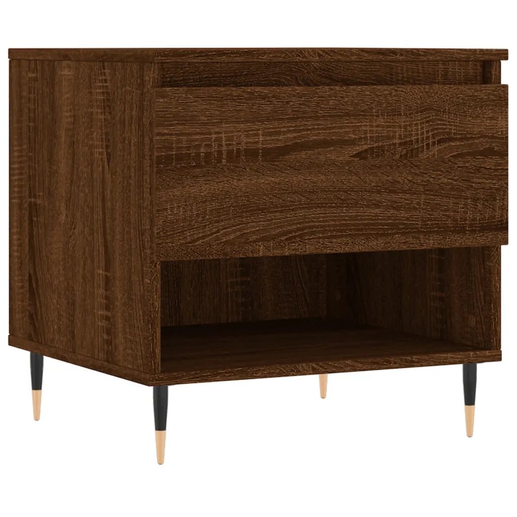 Tavolini Salotto 2pz Rovere Marrone 50x46x50 Legno Multistrato 830907