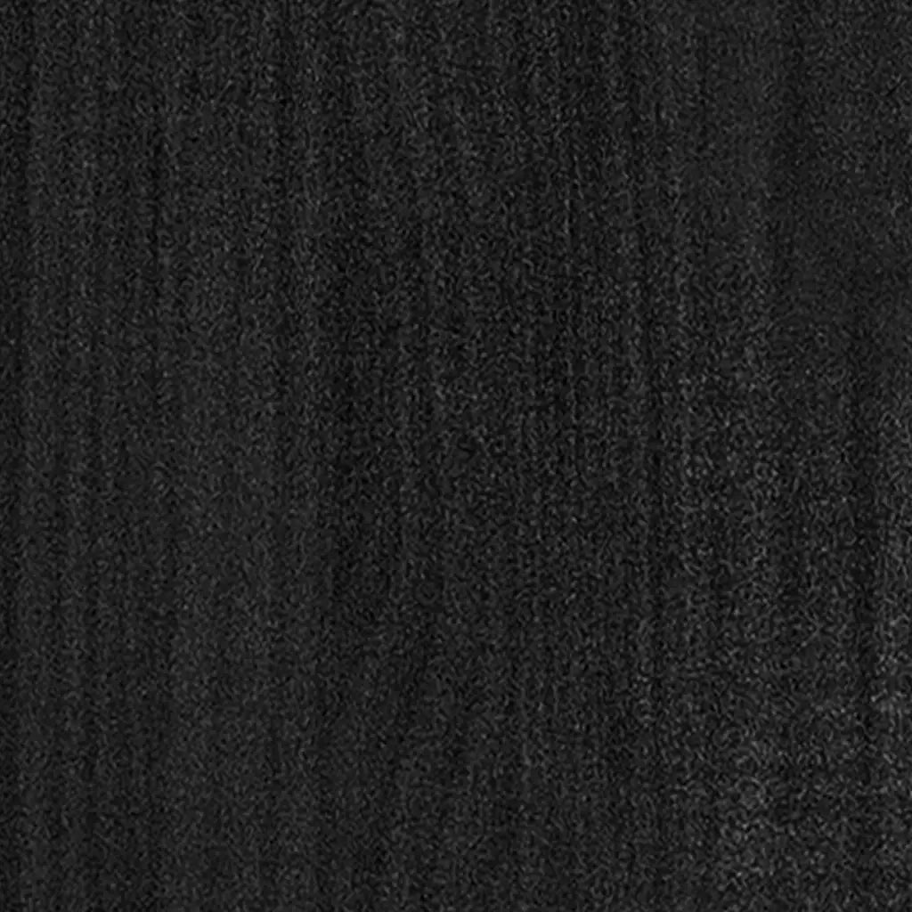 Fioriere da Giardino 2 pz Nere 31x31x70 cm in Legno di Pino 810788
