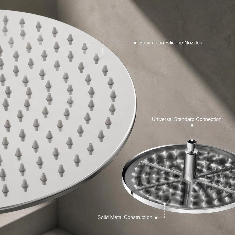 Stainless Steel Rain Shower Head, 30 Cm Round