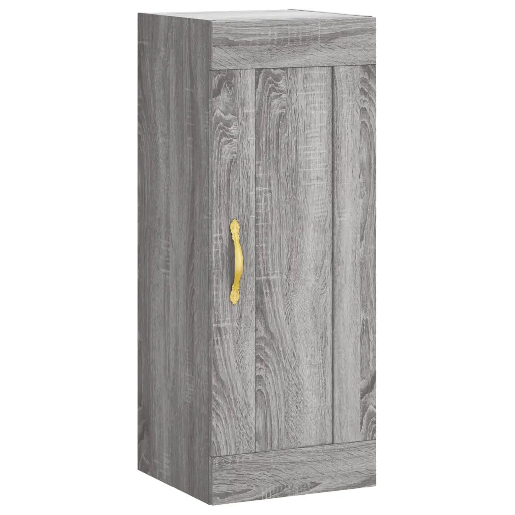 Mobile a Parete Grigio Sonoma 34,5x34x90 cm Legno Multistratocod mxl 98648