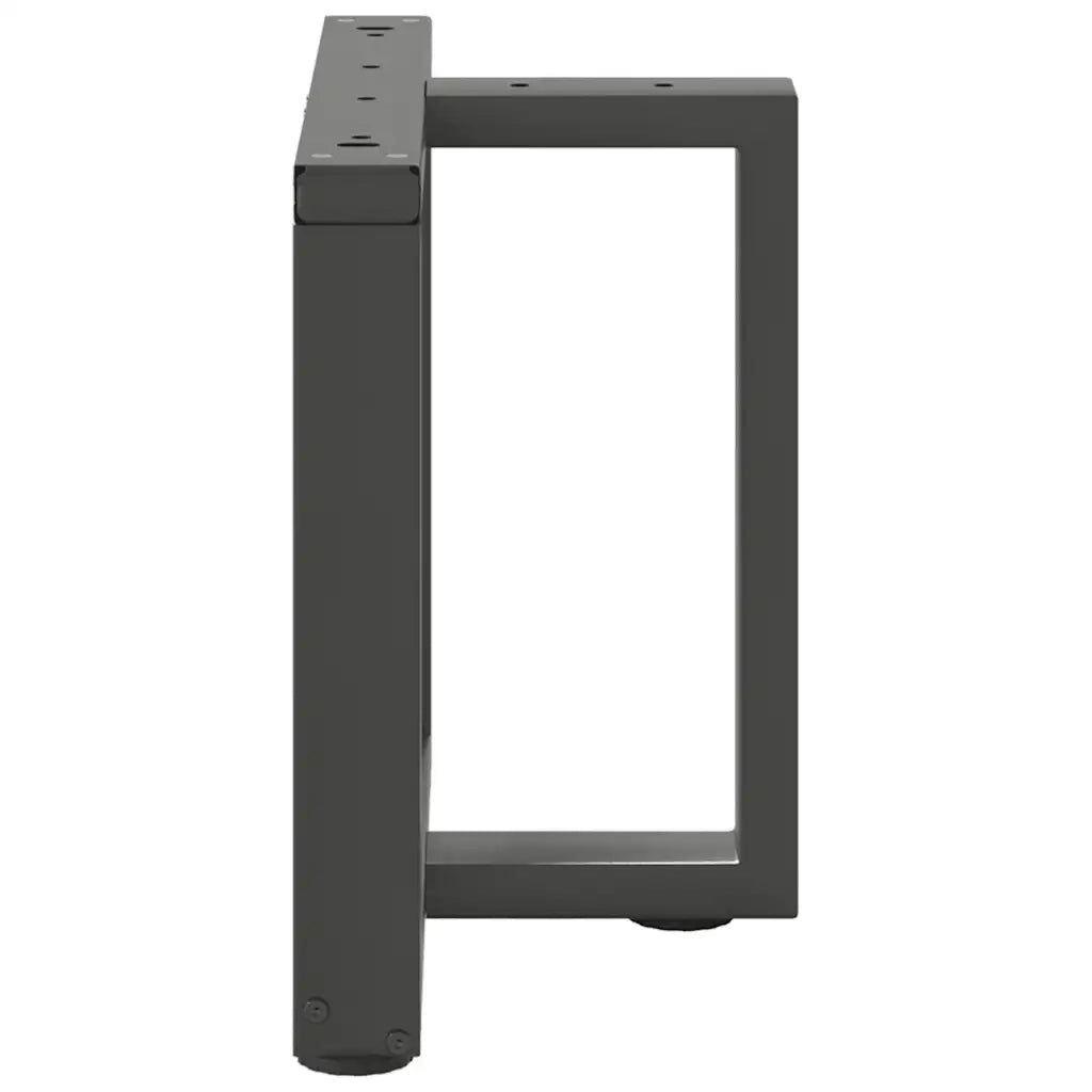 Gambe per Tavolino da Caffè a Forma di T 2 pz Antracite 50x25x(42-43) cm Acciaio 4013030