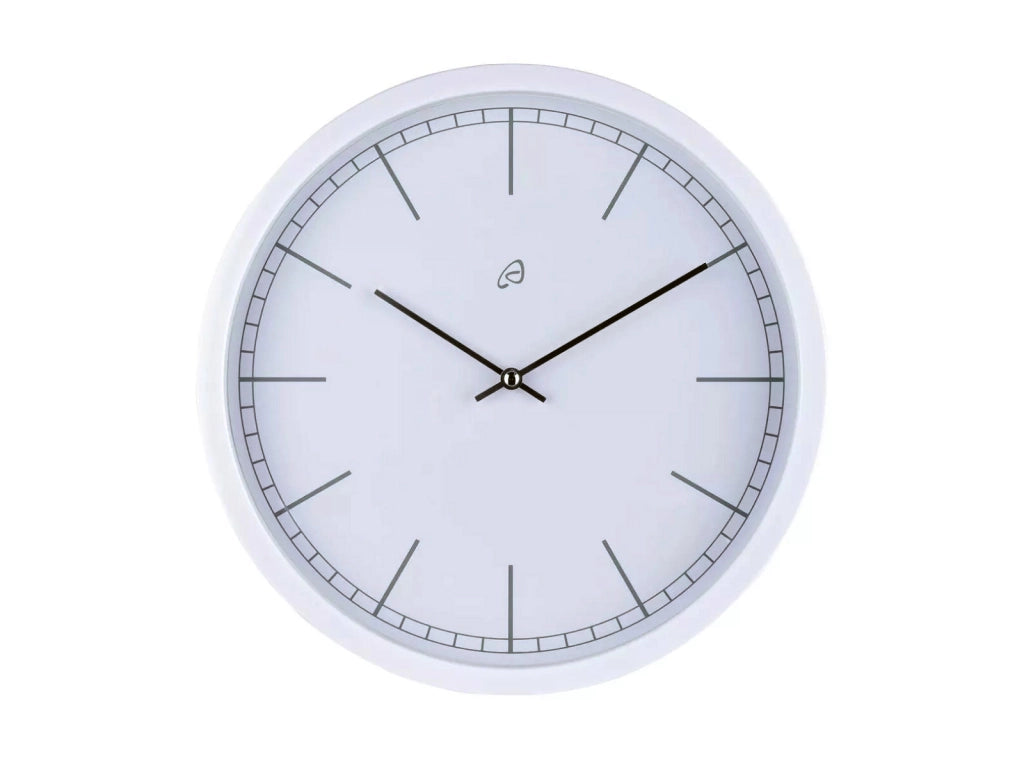 Orologio da Parete Moderno per Soggiorno Cucina Ufficio Bianco 30 x 4 cm