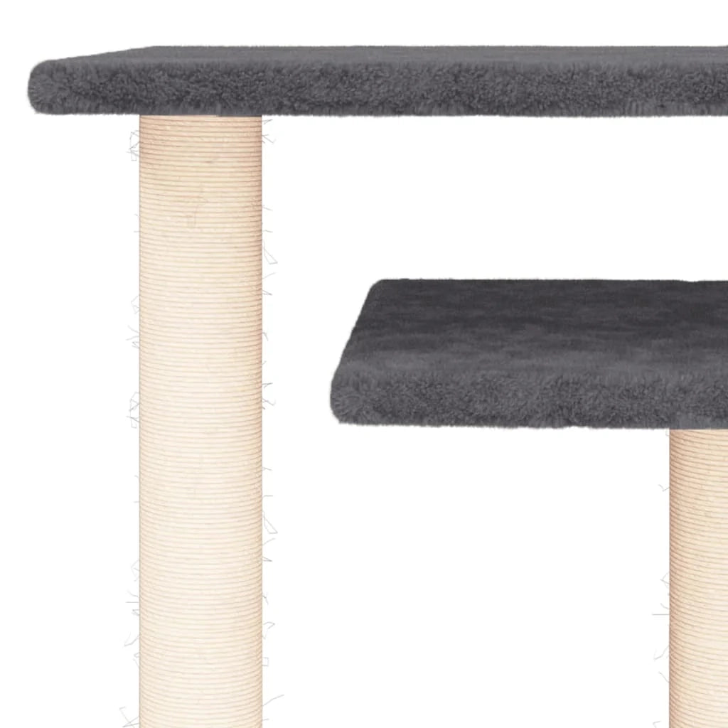 Alberi per gatti con piattaforme scuro 62,5 cm grigio 02_0022796