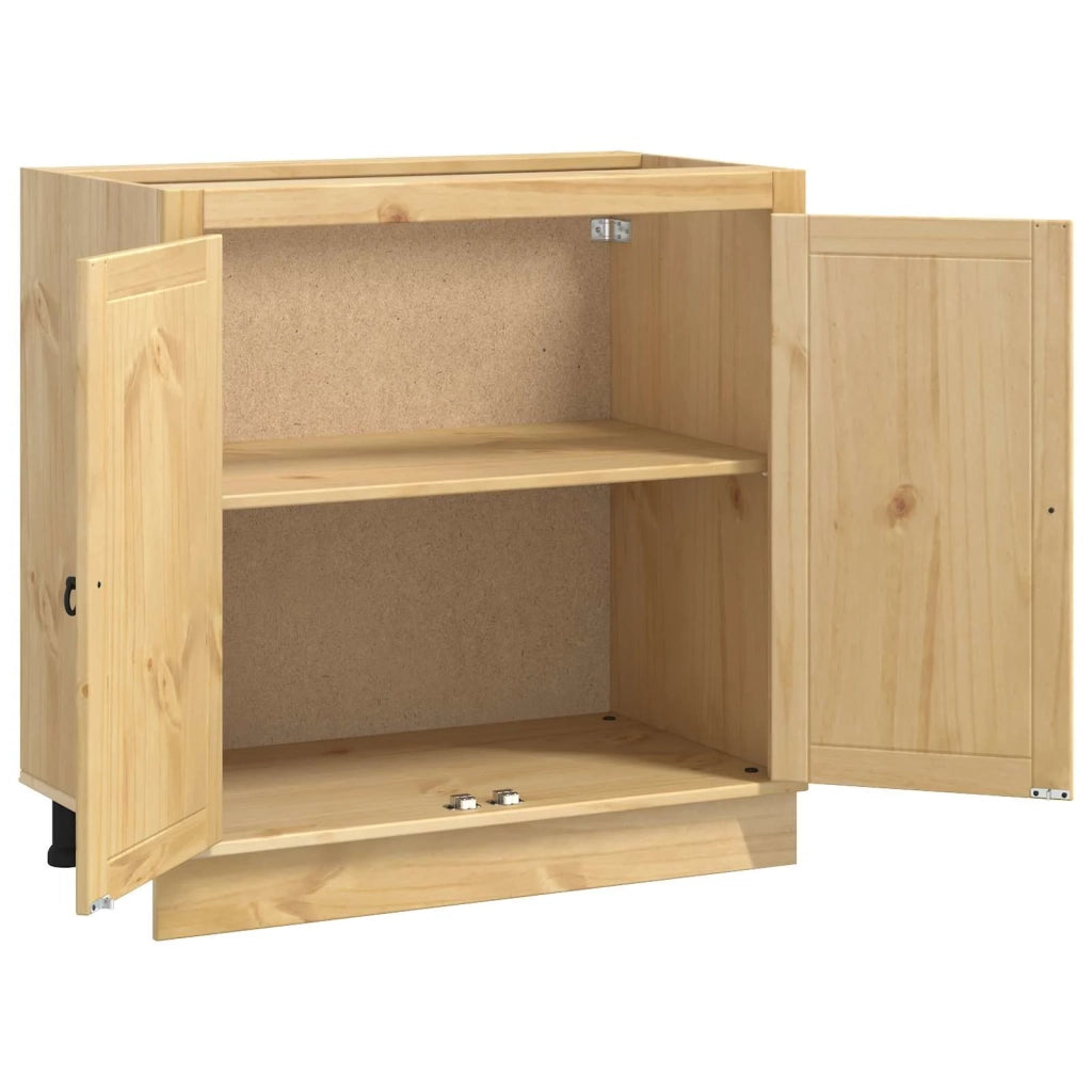 Armadietto SKI Marrone Miele 80 x 46 x 81,5 cm Pino massello