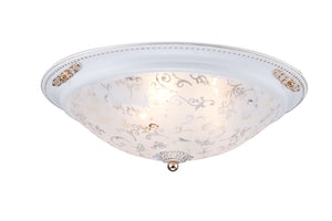 Plafoniera Ceiling & Wall in Metallo Diametrik Bianco con Oro