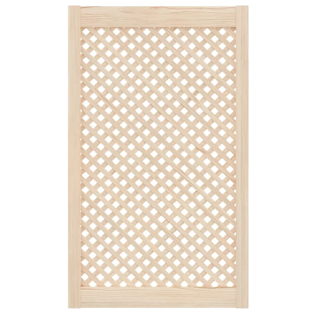 Ante con Design a Reticolo 2 pz 59,5x99 cm in Legno di Pino 372798