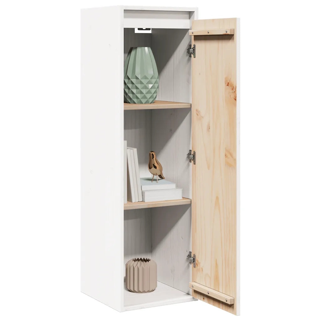 Pensile Bianco 30x30x100 cm in Legno Massello di Pino cod mxl 49463