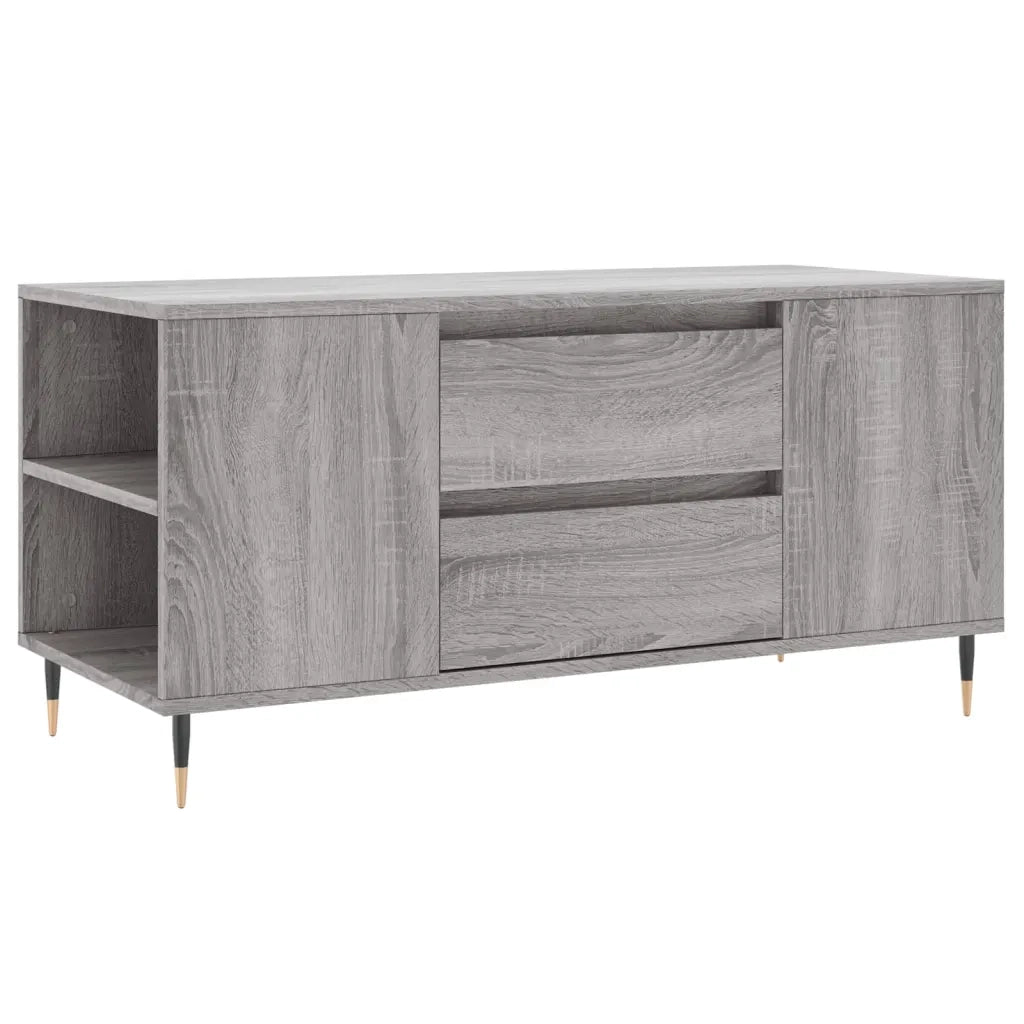 Tavolino Salotto Grigio Sonoma 102x44,5x50 cm Legno Multistratocod mxl 78567