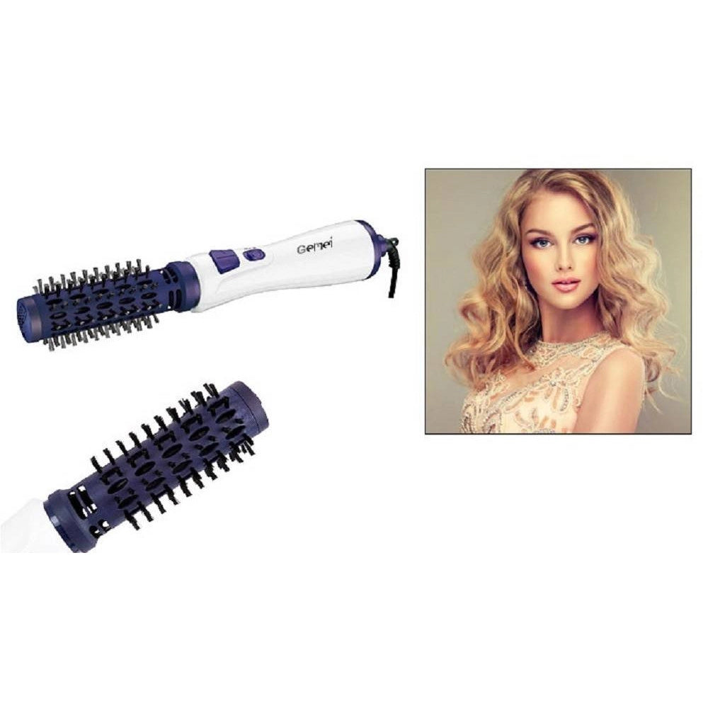 Trade Shop - Spazzola Rotante Ad Aria Calda Asciugacapelli Styler Capelli Gm-4826 1000w Piastra -