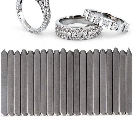 Set di accessori per la lavorazione di gioielli metallici con forma di martello, morsetto e becco da gioielliere, con 20 pezzi di attrezzi per la lavorazione dei gioielli.