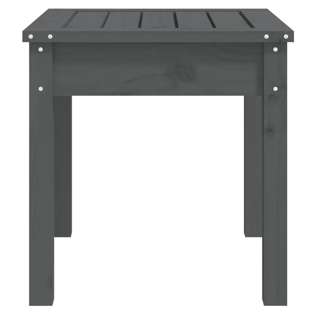 Panca da Giardino-Sgabello-Panca da esterno Grigia 50x44x45 cm Legno Massello di Pino