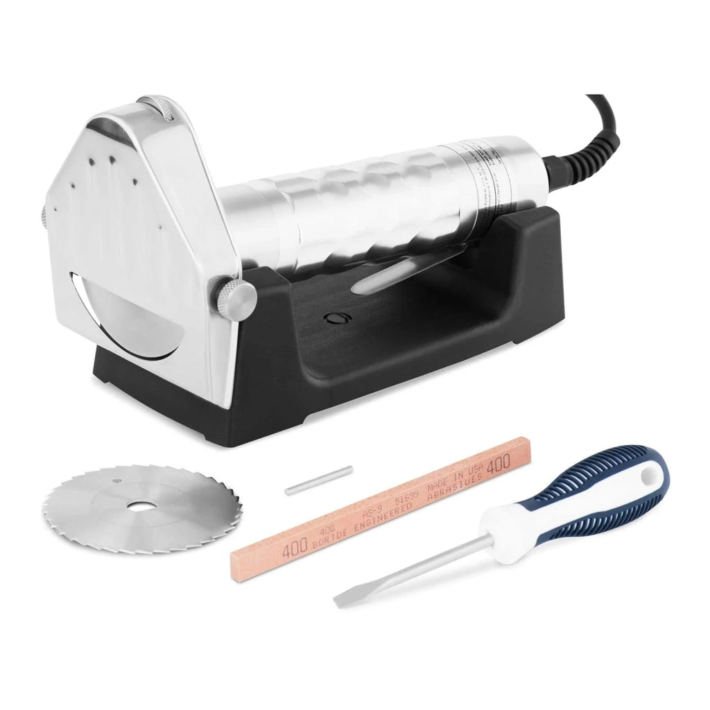 Coltello elettrico per kebab Shawarma (velocità di rotazione: 8000 giri/min spessore di taglio: 0 - 6 mm diametro lama: 80 mm) 14_0004987