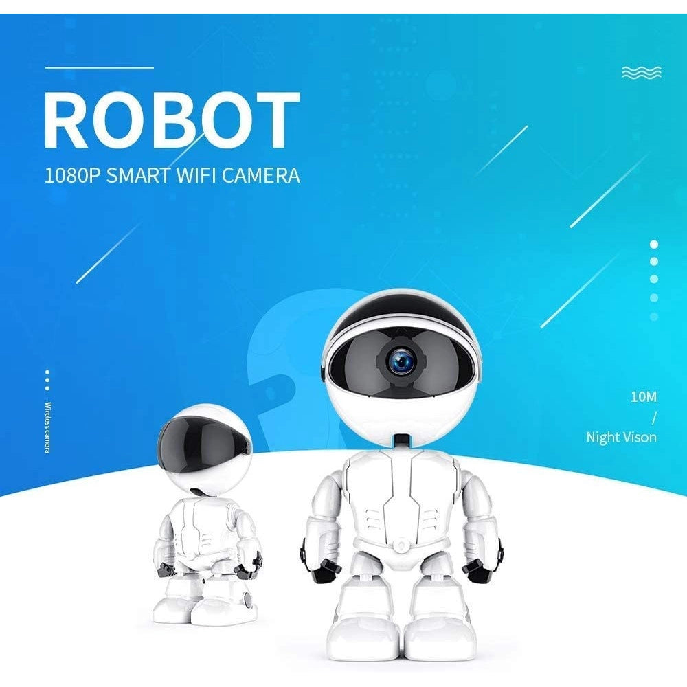 Trade Shop - Telecamera Ip Sorveglianza Robot Q-s39 5.0 Mp Robot Smart Camera 1080p Sicurezza -