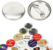 Badge houder per pin 100 pezzi - badge ronde - badge maker - DIY - badge herbruikbaar - badge leggero e sostenibile