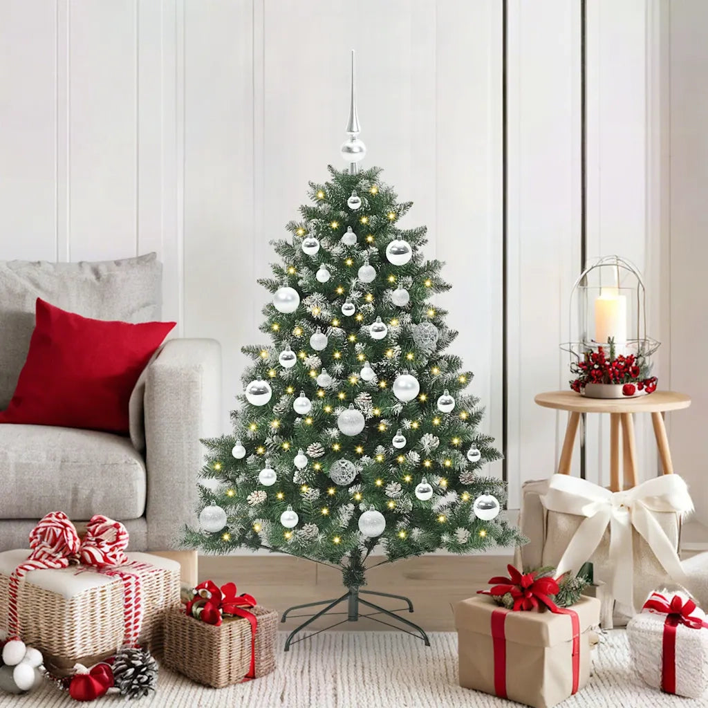 Albero di Natale artificiale con 150 LED Verde 120 cm 3395214