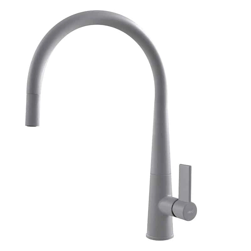 Rubinetto Miscelatore Cucina Elleci Athena Plus Granitek Grigio Aluminium MMKATP79